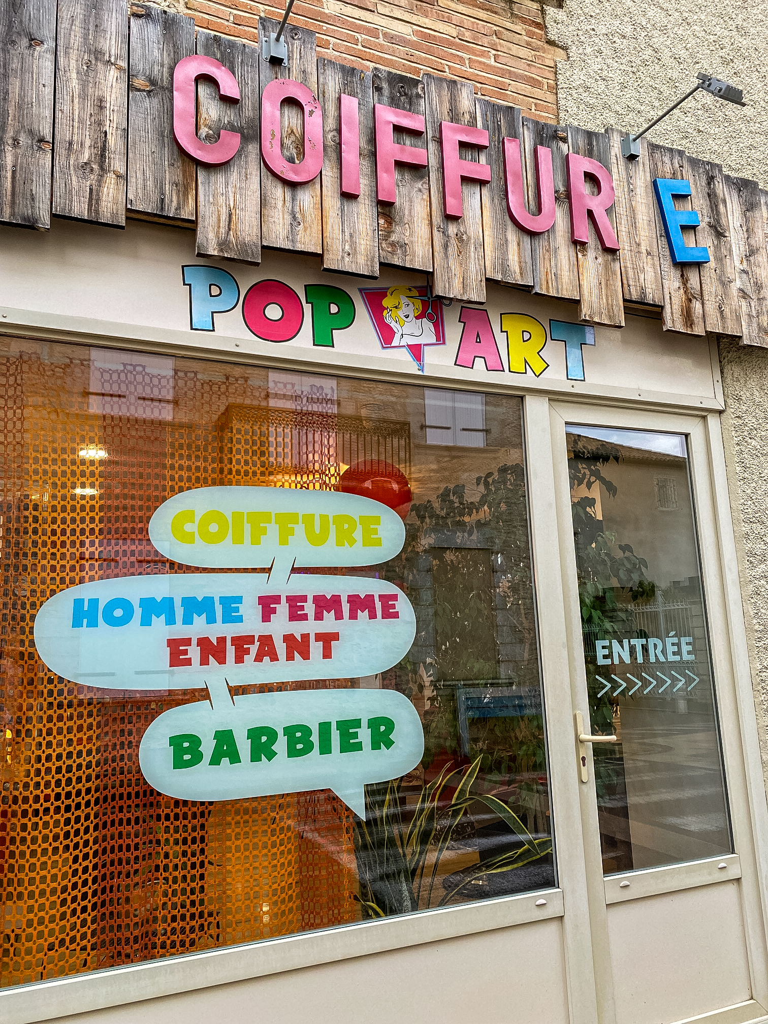 photo salon de coiffure pop art septfonds