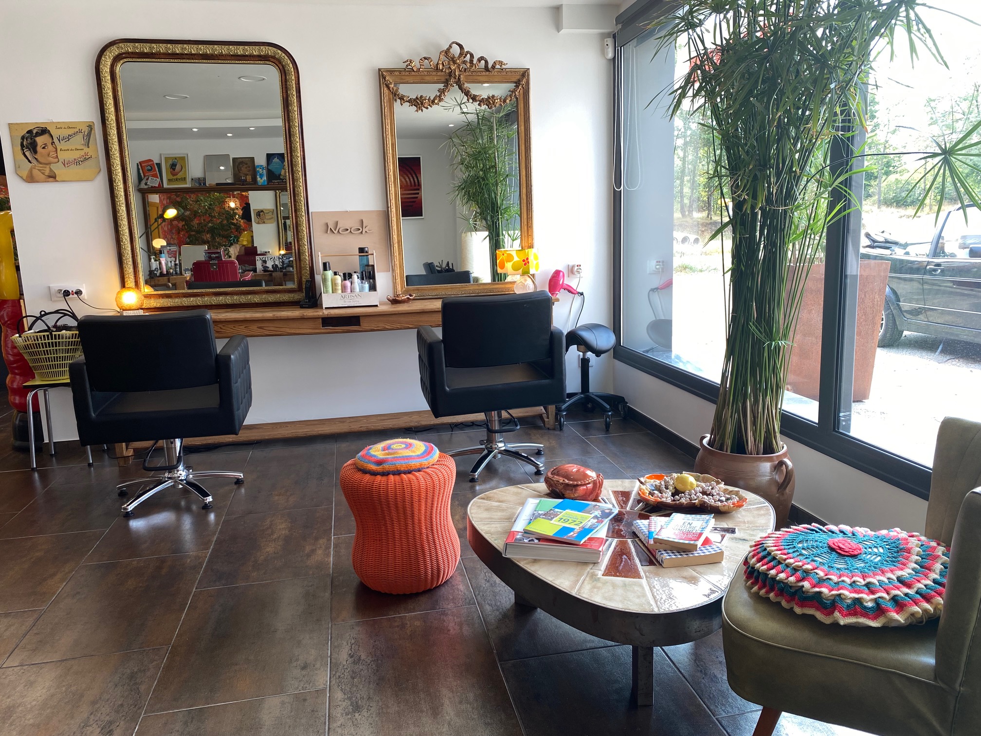 photo salon de coiffure pop art septfonds