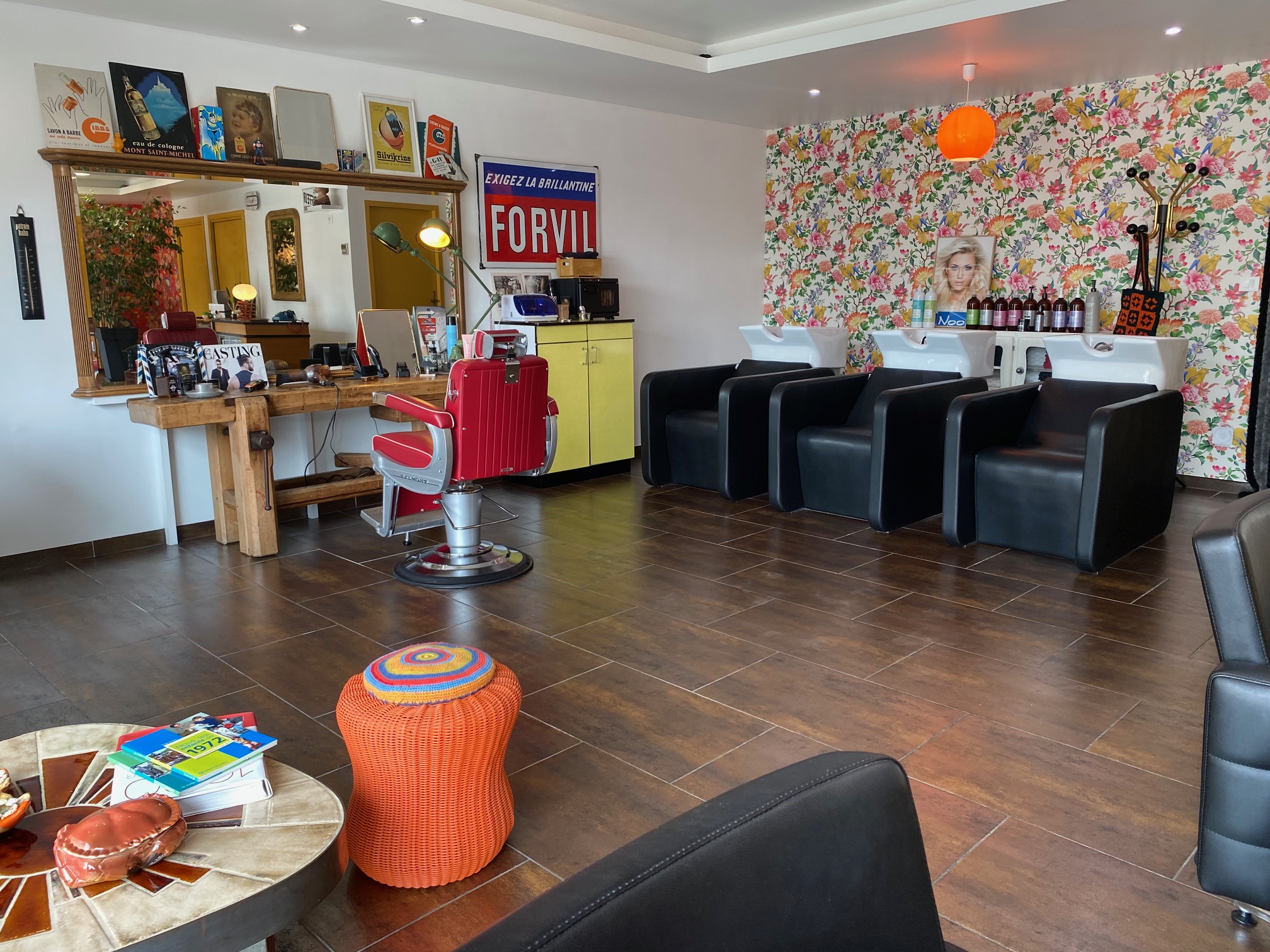 photo salon de coiffure pop art septfonds
