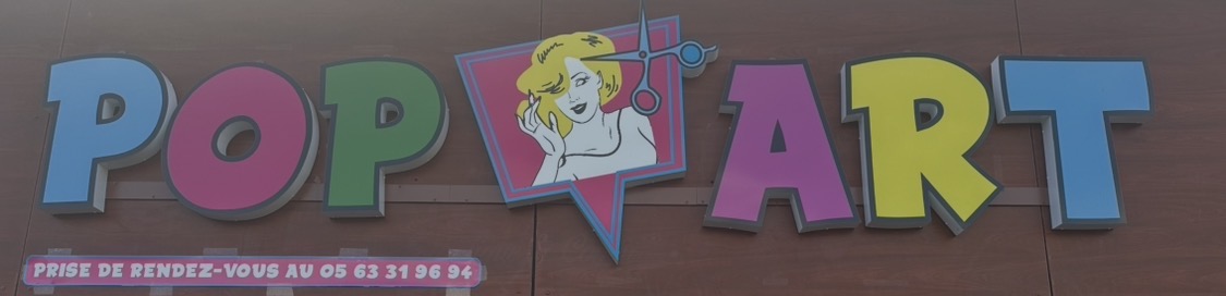 photo salon de coiffure pop art septfonds